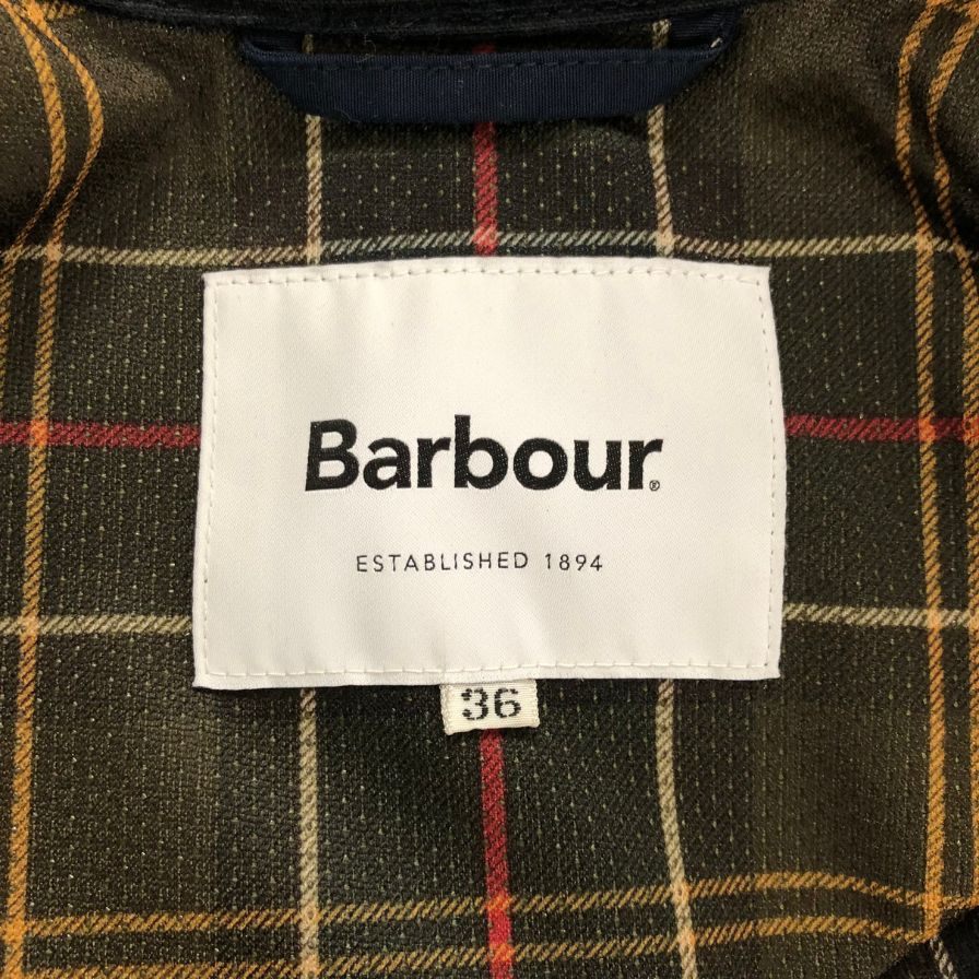 【Barbour】バブアー ビデイルジャケット ノンワックス ネイビー ポリエステル×コットン サイズ36