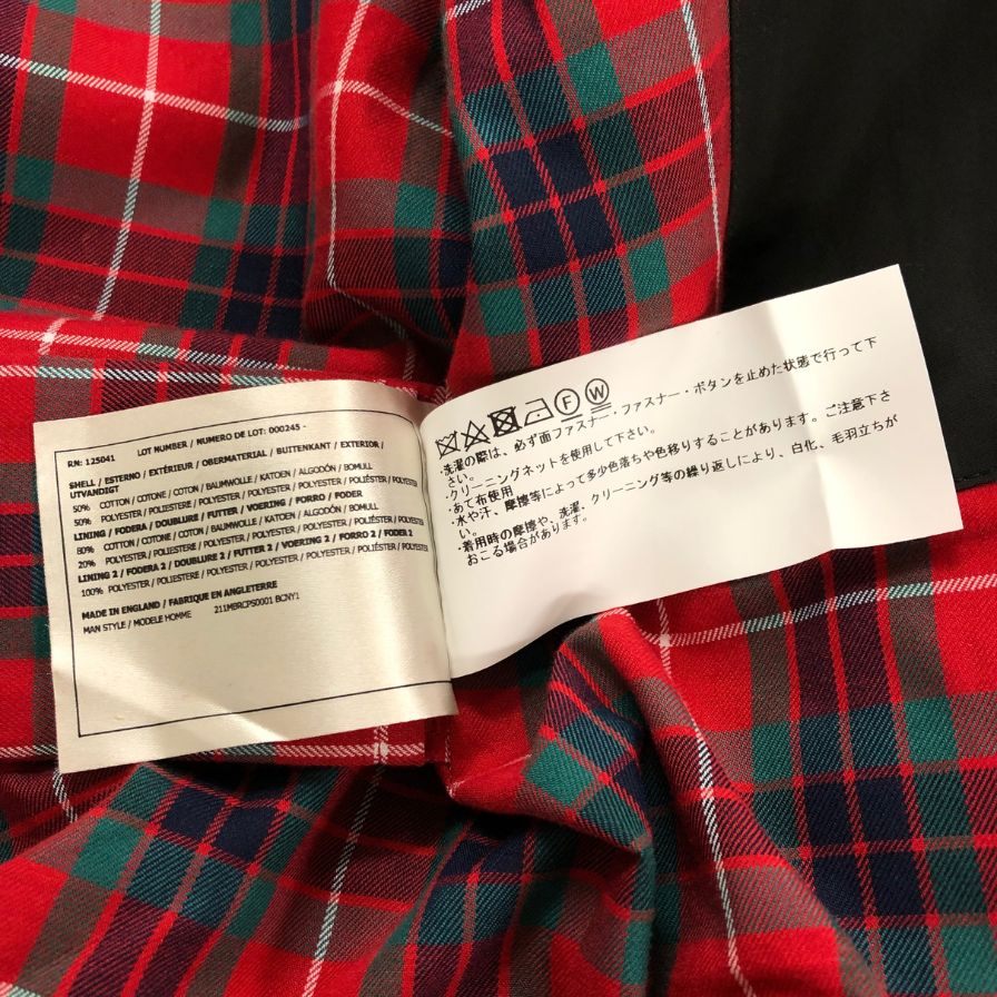【BARACUTA】バラクータ G9 ハリントンジャケット サイズ40 ブラック
