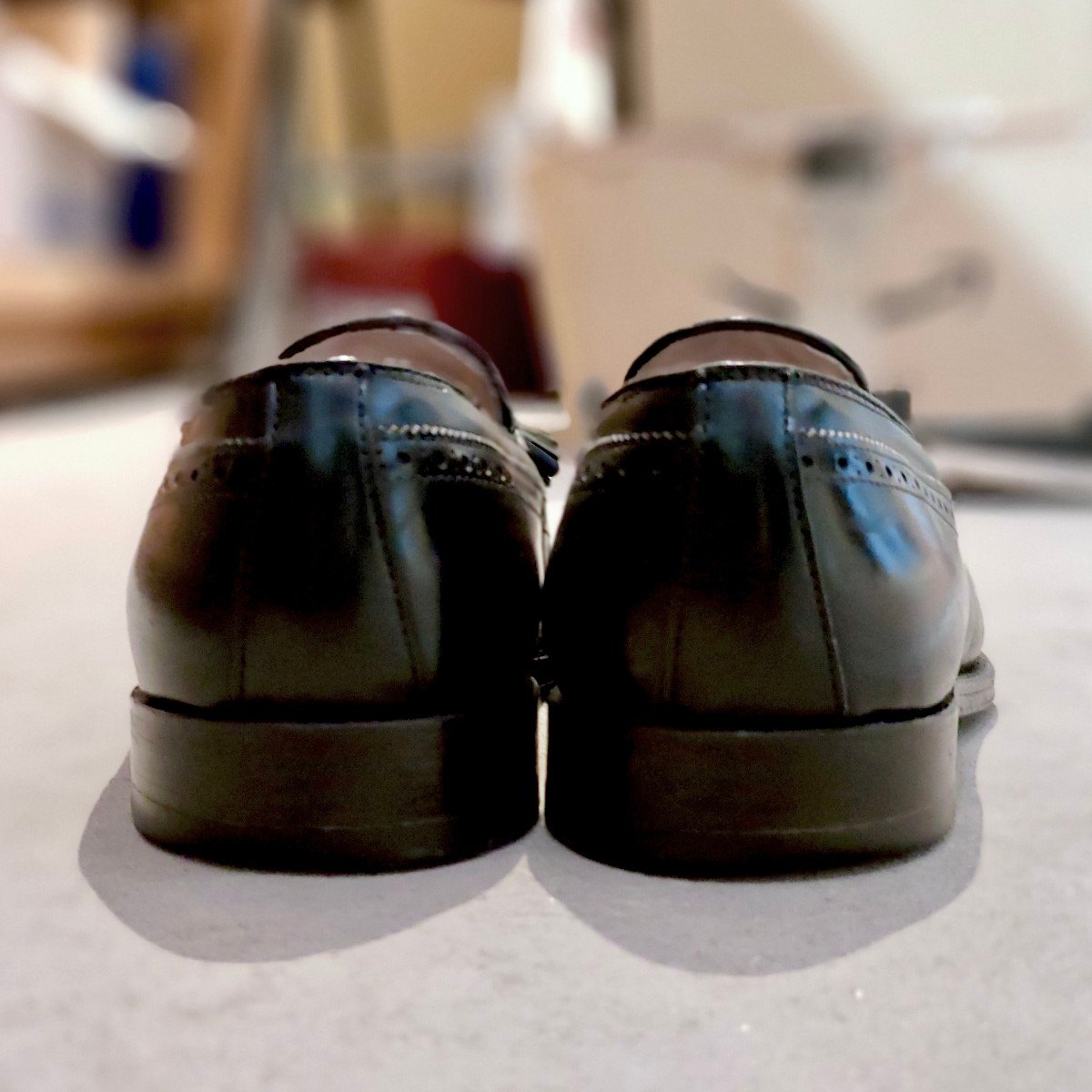 【ALDEN】オールデン 551 タッセルローファー  ロングウィング カーフ ブラック サイズUS9.5D アバディーンラストラスト