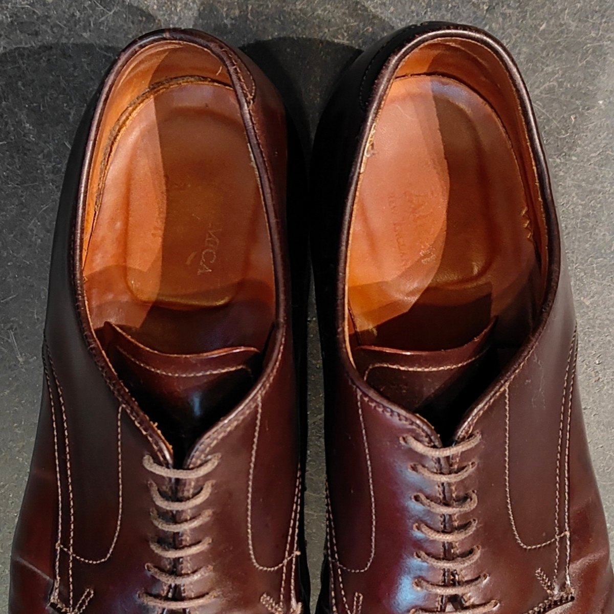 【ALDEN】オールデン アナトミカ別注 56259 パンチドキャップトゥ コードバン ダークバーガンディ サイズUS8.5D モディファイドラスト
