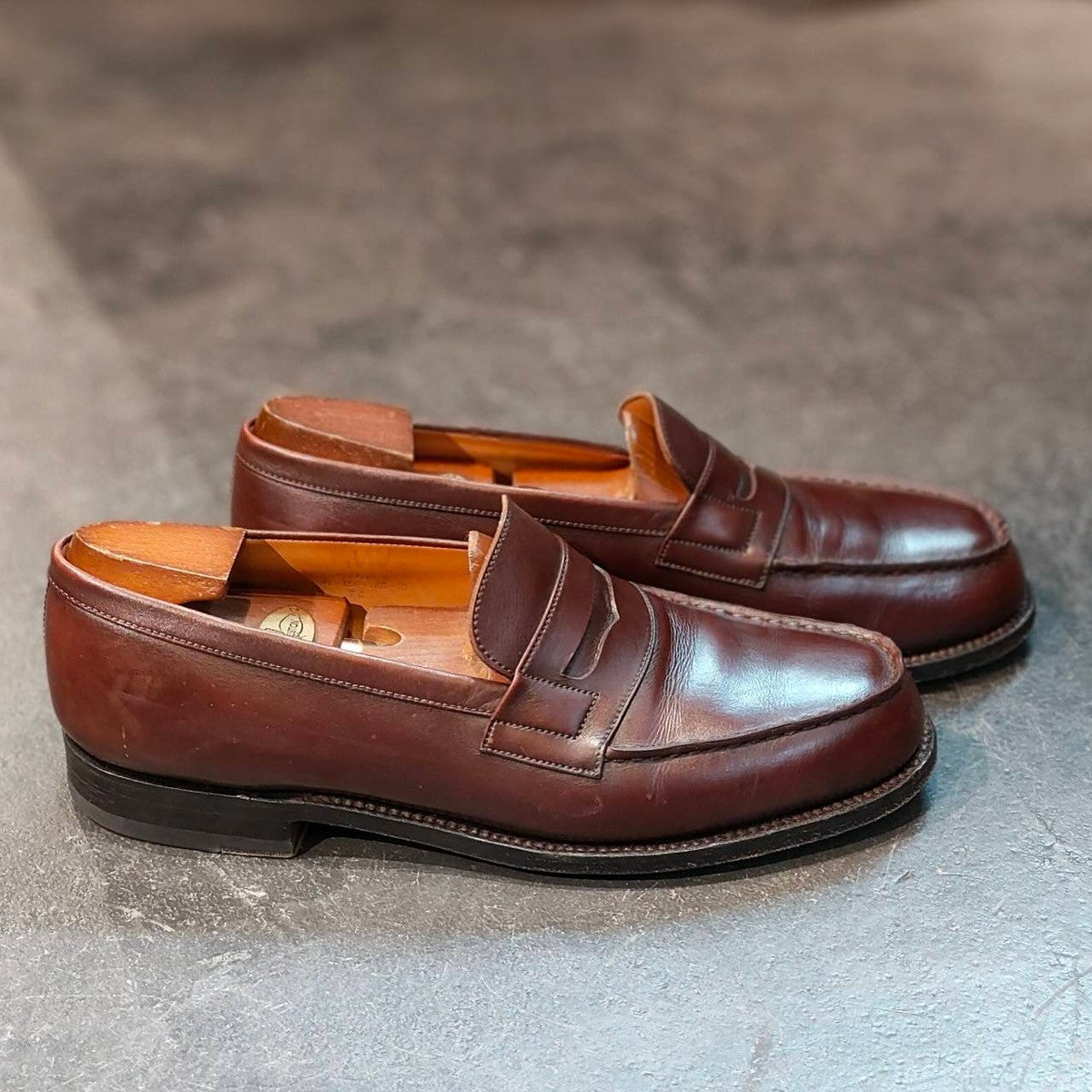 【J.M.WESTON】ジェイエムウエストン ウエストンヴィンテージ シグネチャーローファー 180 カーフ ブラウン系 サイズ 7C 41ラスト