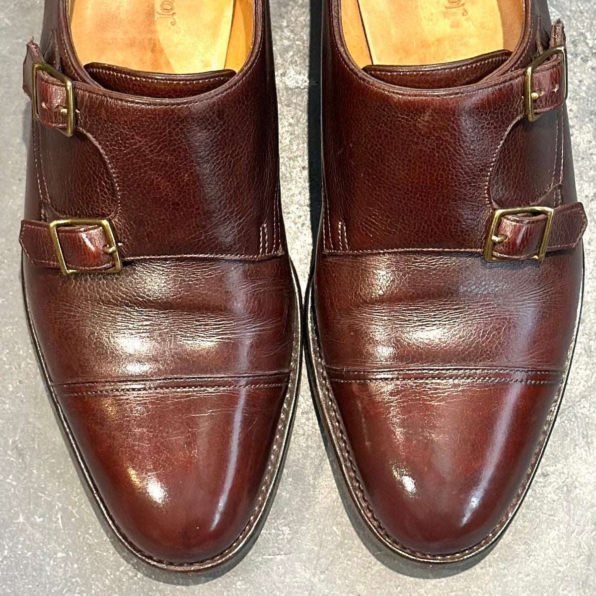 美品【JOHNLOBB】ジョンロブ ダブルモンク ウィリアム 9795ラスト ブラウン サイズUK6.5E 9795ラスト