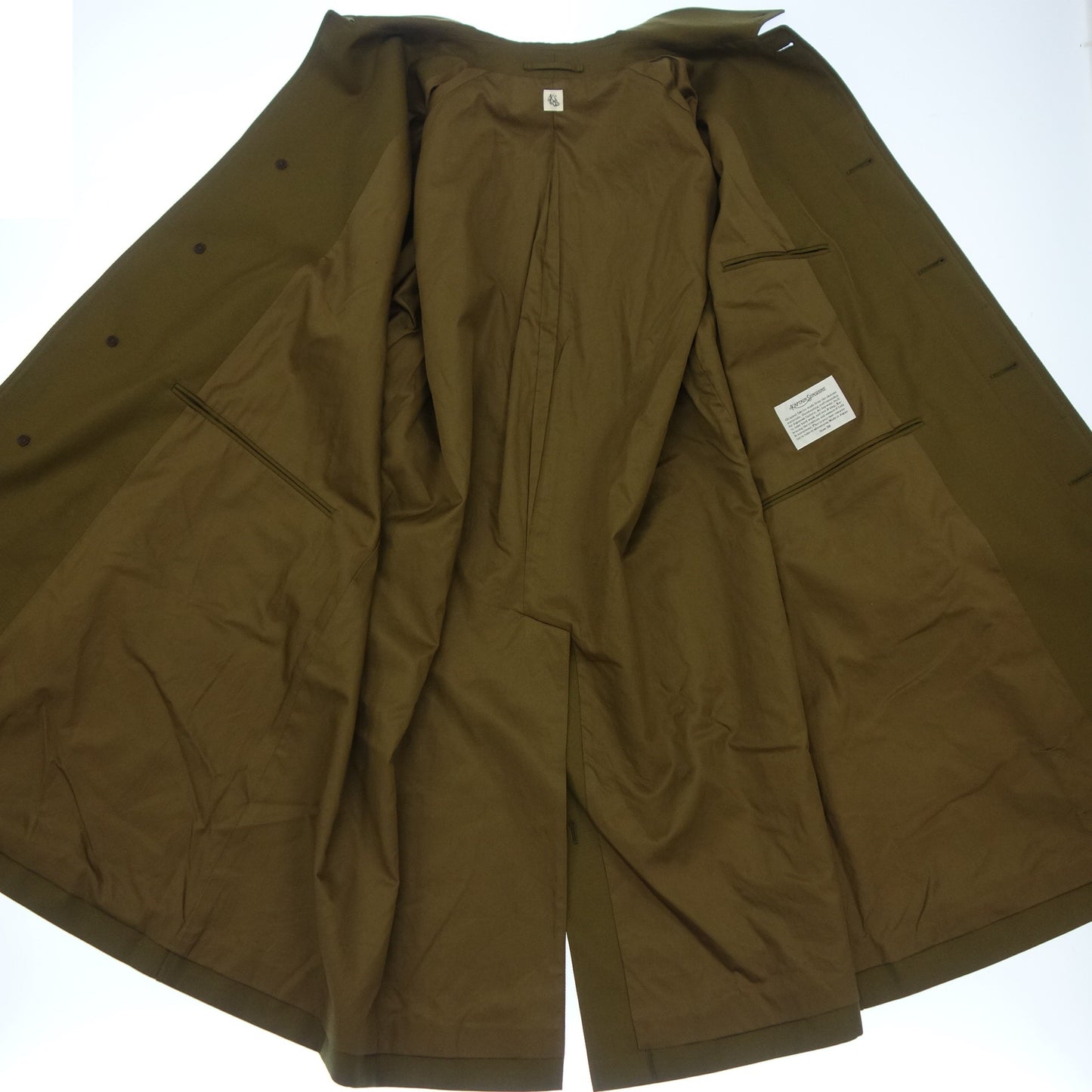 【KAPTAIN SUNSHINE】キャプテンサンシャイン キャバルリーツイルバルカラーコート ブルーフェイス ウール Walker Coat カーキ サイズ 38