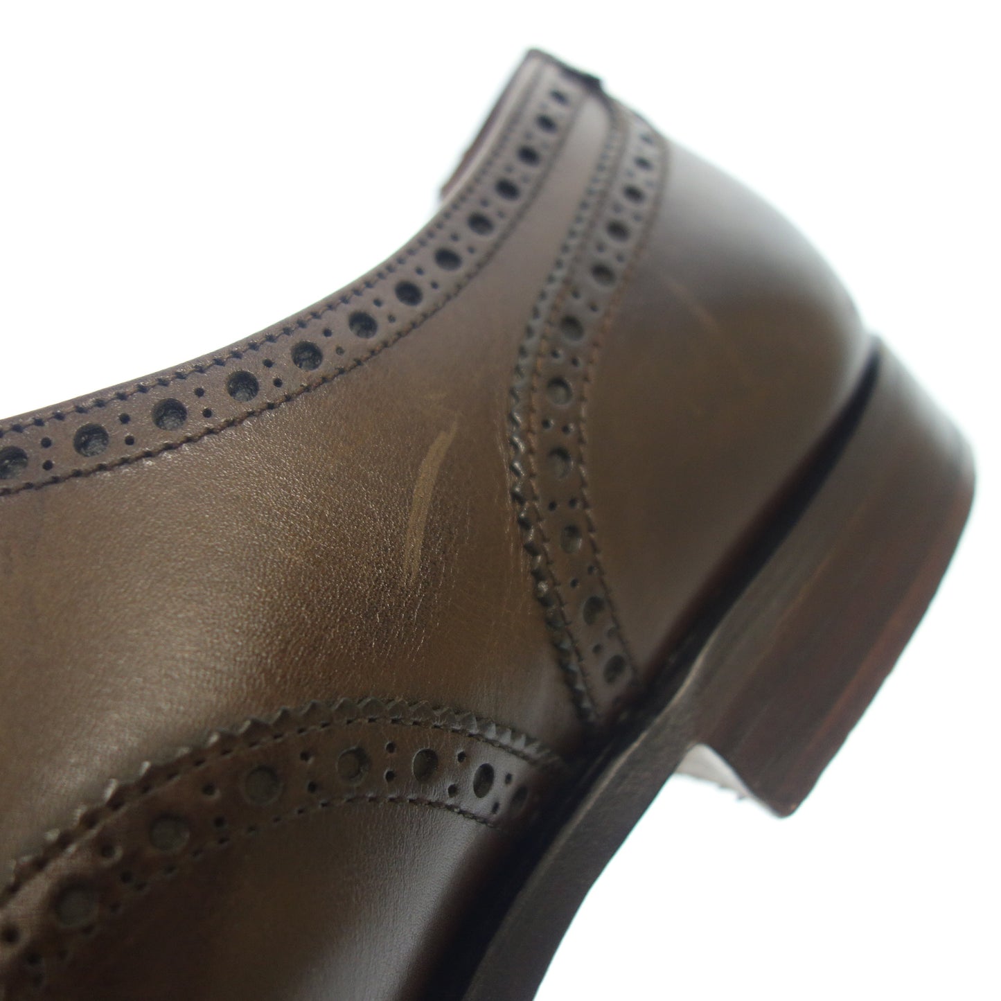 【CROCKETT&JONES】クロケット&ジョーンズ COVENTRY セミブローグ カーフ ブラウン サイズ UK8E 341ラスト