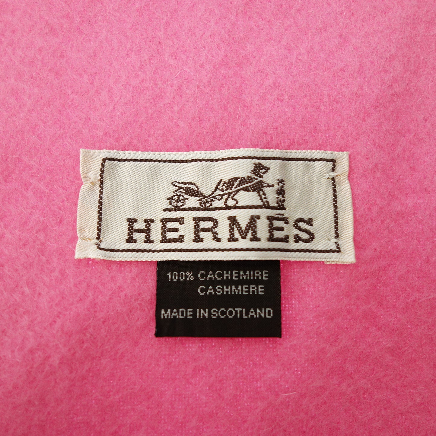 【HERMES】エルメス エシャルプ ティセ マフラー ピンク