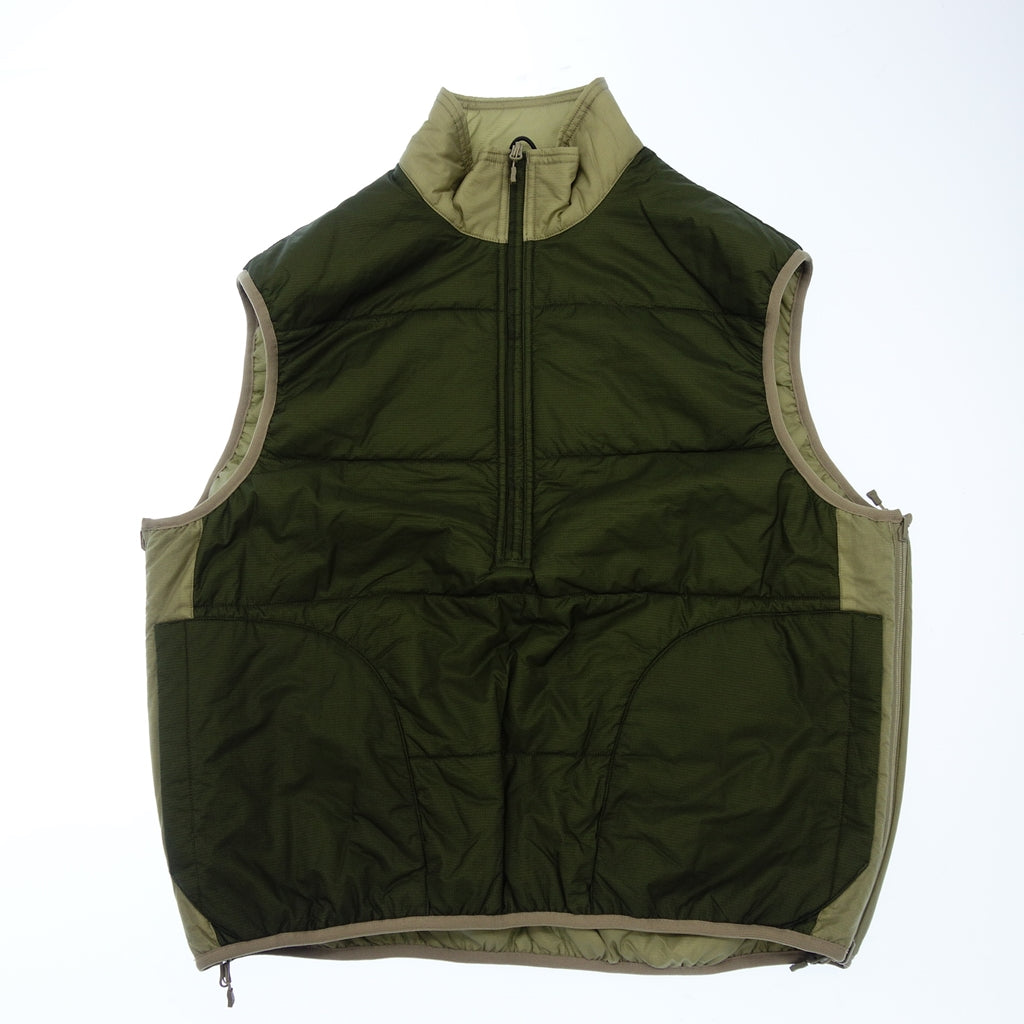 【DAIWA PIER39】ダイワ ピア 39 TECH REVERSIBLE PULLOVER PUFF VEST 22AW OLIVE サイズM