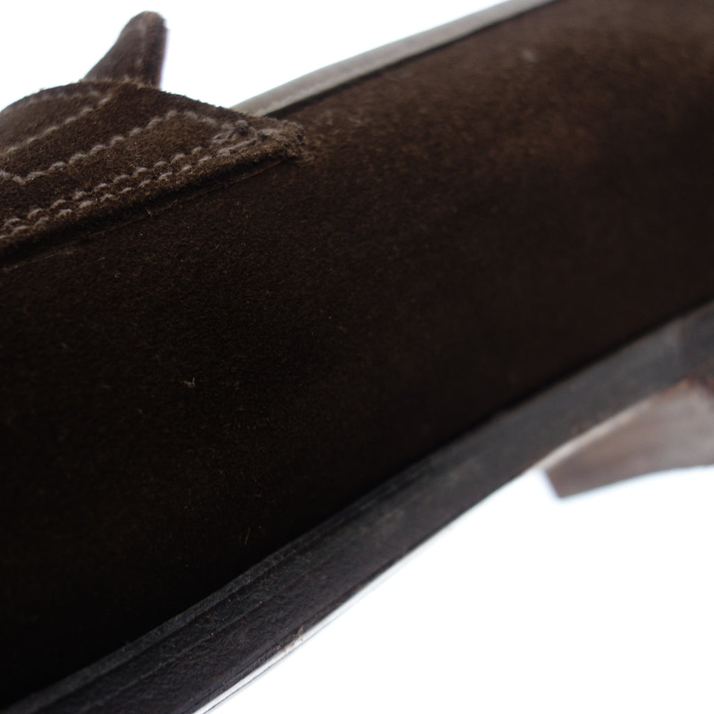 【CROCKETT&JONES】クロケット&ジョーンズ RICHMOND コインローファー スエード ブラウン サイズ UK6.5E