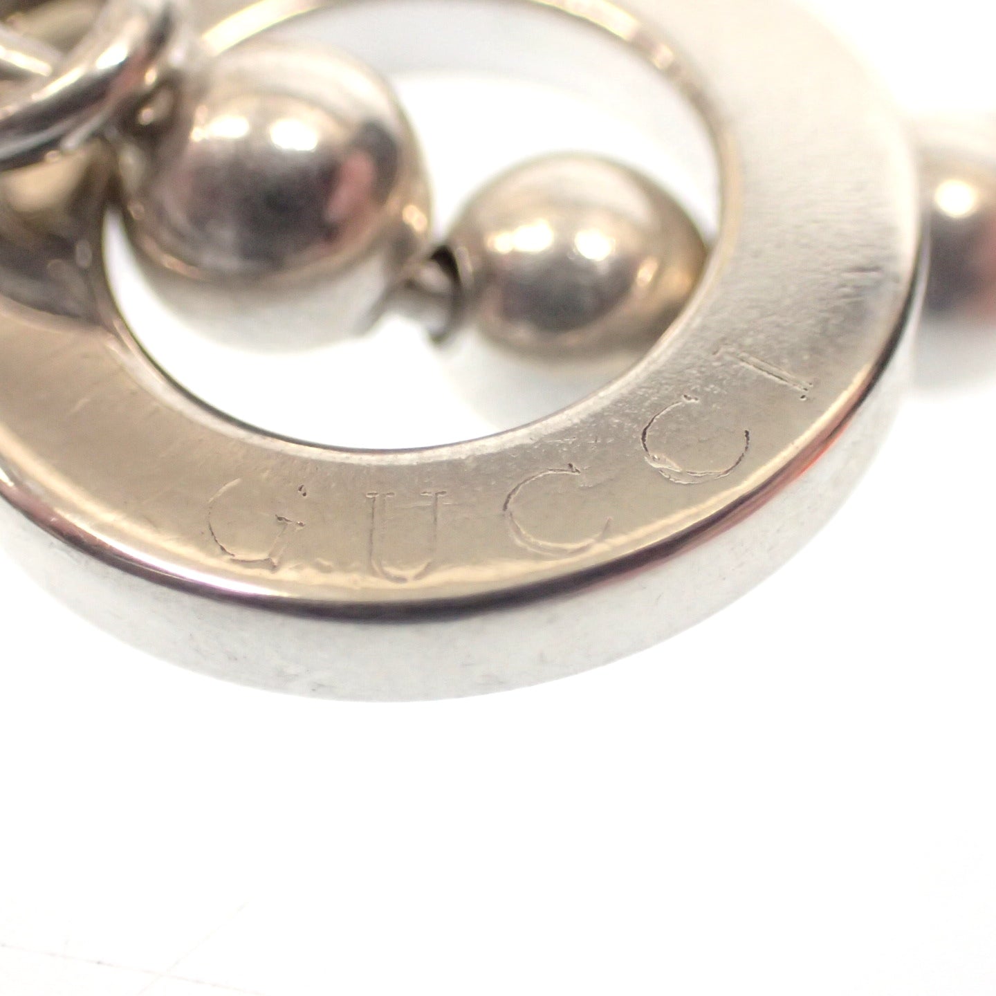 【GUCCI】グッチ シルバーブレスレット ボールチェーン SV925