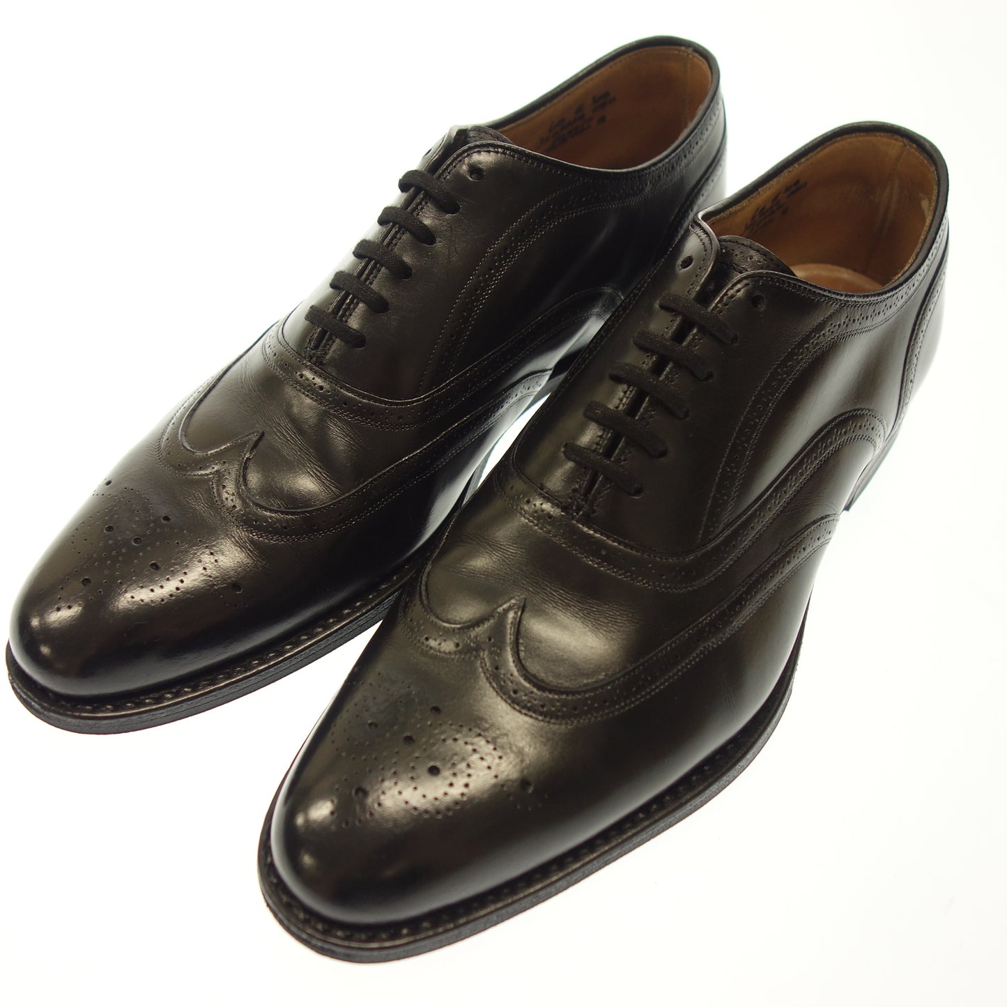 【Churchs】チャーチ 四都市 BURTON フルブローグ カーフ ブラック サイズ UK6.5 108ラスト