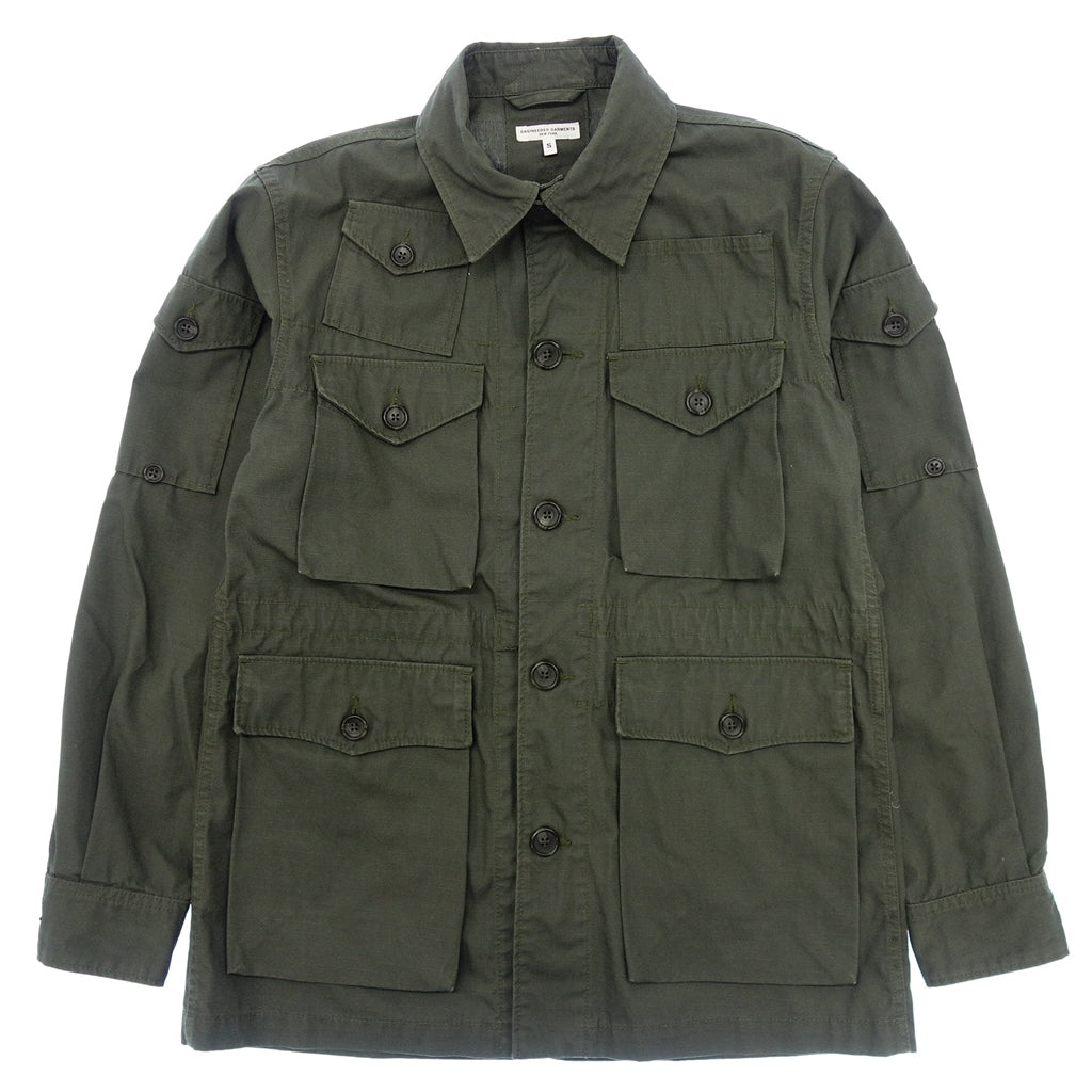 【ENGINEERED GARMENTS 】エンジニアドガーメンツ 15SS サファリジャケット explorer jacket RIPSTOP オリーブ サイズS