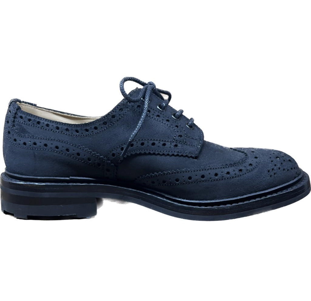 【Tricker’s】トリッカーズ M5633 BOURTON ウイングチップ スエード ワックス ブラック サイズ UK88 ラスト