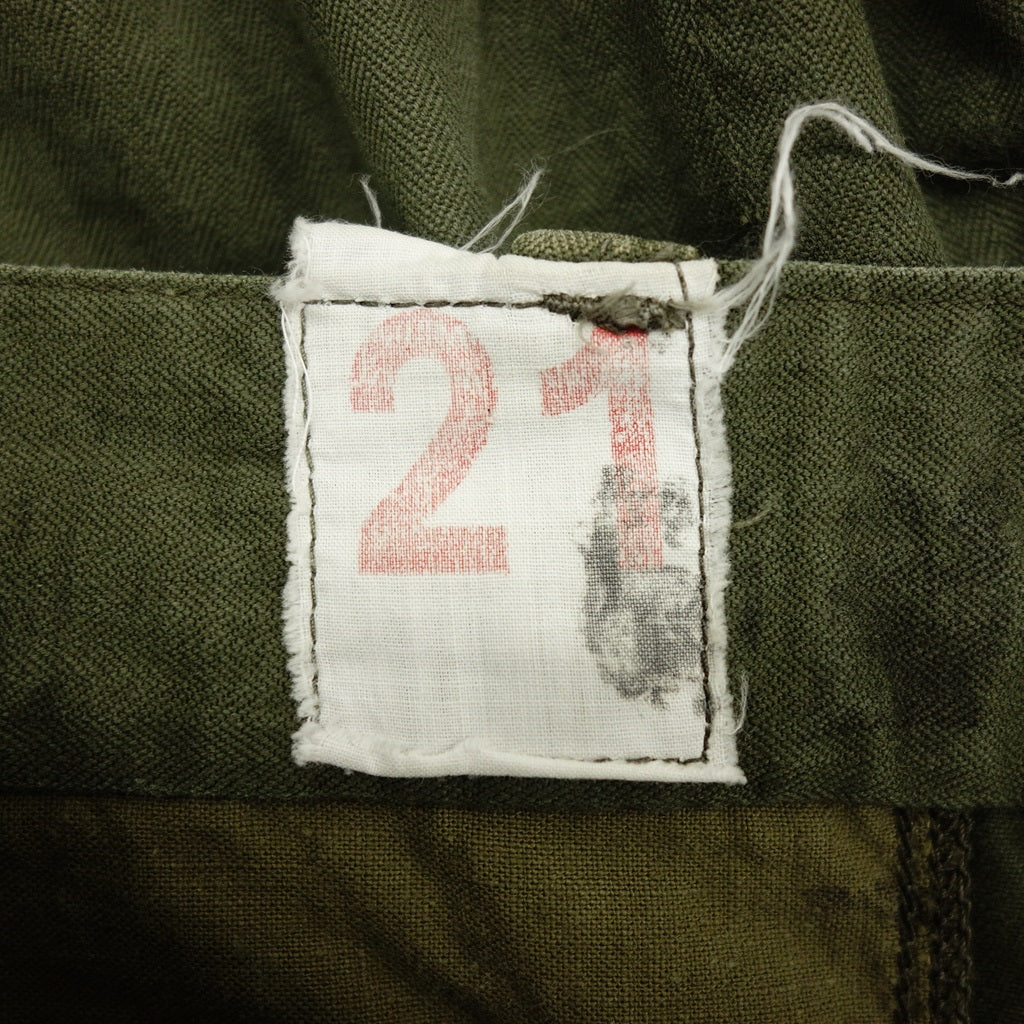 【FRENCH ARMY】フランス軍 M47 カーゴパンツ 後期 オリーブ サイズ 21