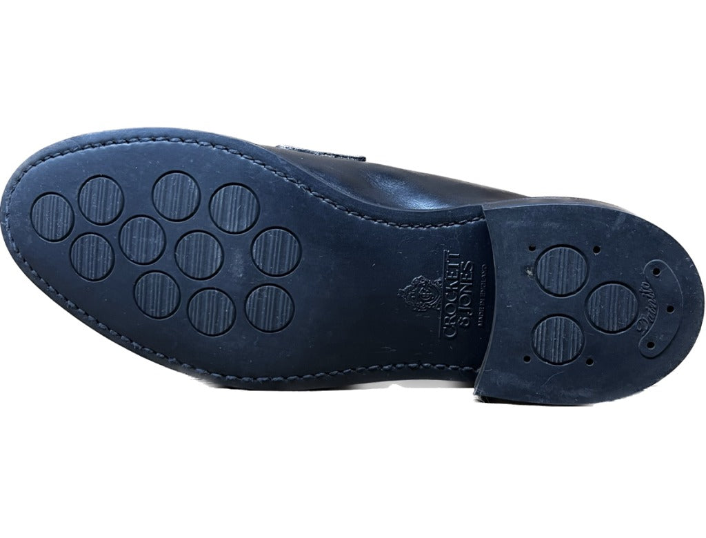 【CROCKETT&JONES】クロケット&ジョーンズ HARVARD コインローファー カーフ ブラック サイズ UK5.5E