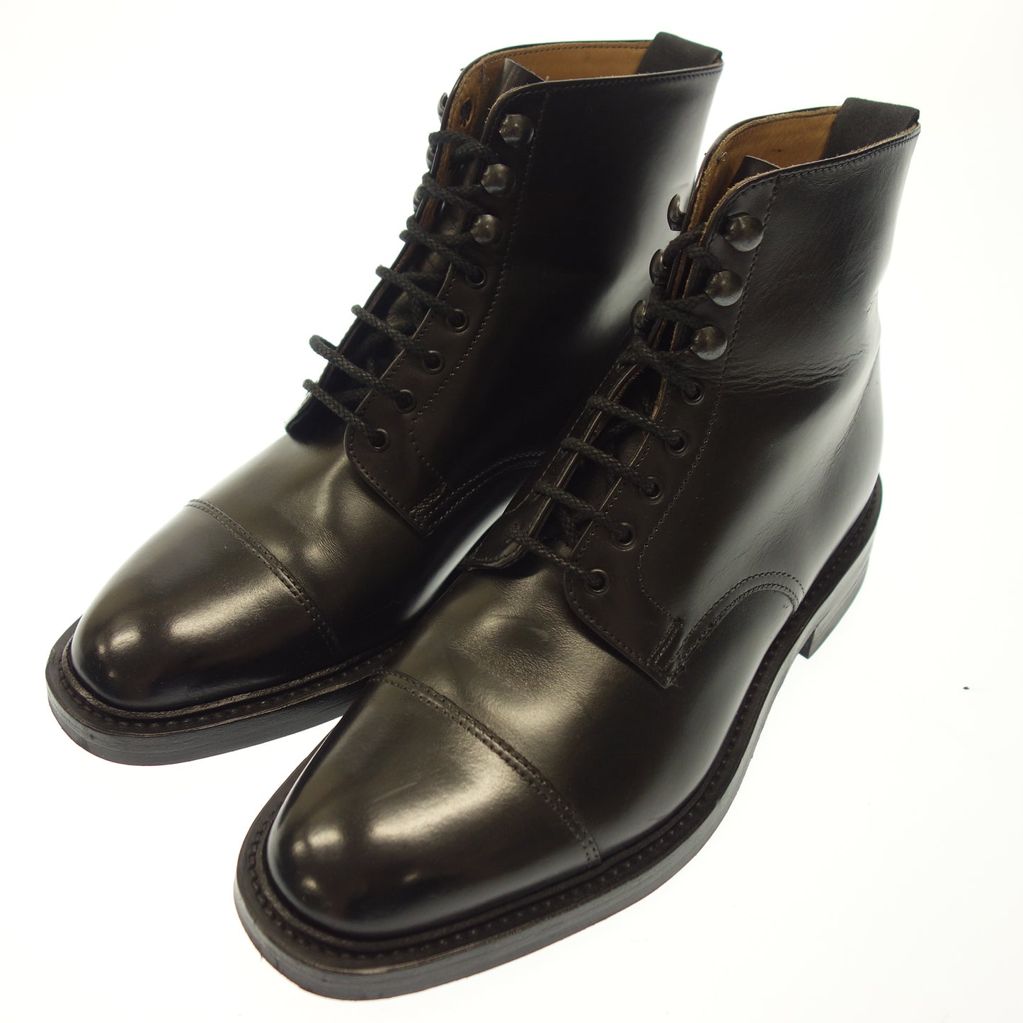 【Alfred Sargent】アルフレッドサージェント FORDHAM レースアップブーツ ブラック サイズ UK6.5