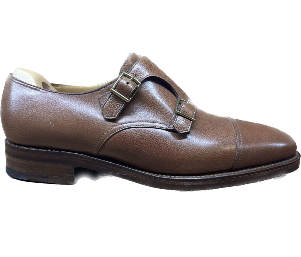 【JOHN LOBB】ジョンロブ ウィリアム ダブルモンク シボレザー ブラウン サイズ UK9E 9795ラスト