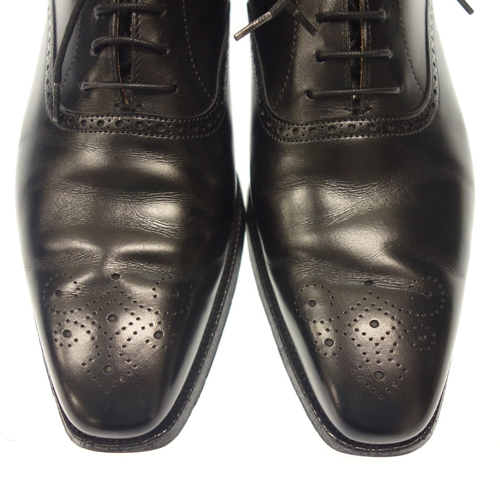 【CROCKETT&JONES】クロケット&ジョーンズ エッジウェア EDGWARE オックスフォードシューズ カーフ ブラック サイズ UK8E 348ラスト