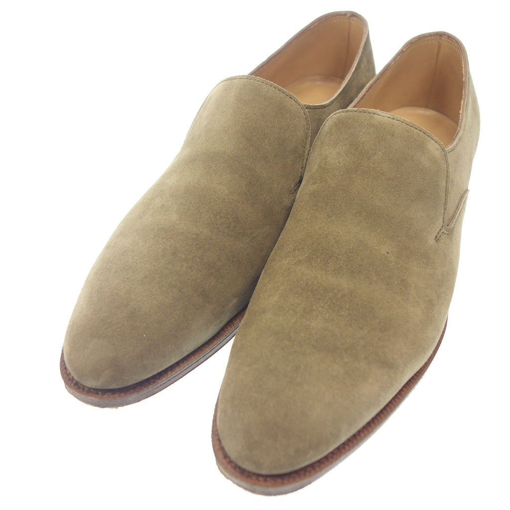 【JOHN LOBB】ジョンロブ ELM スリッポン スエード ベージュ UK8E 7000ラスト