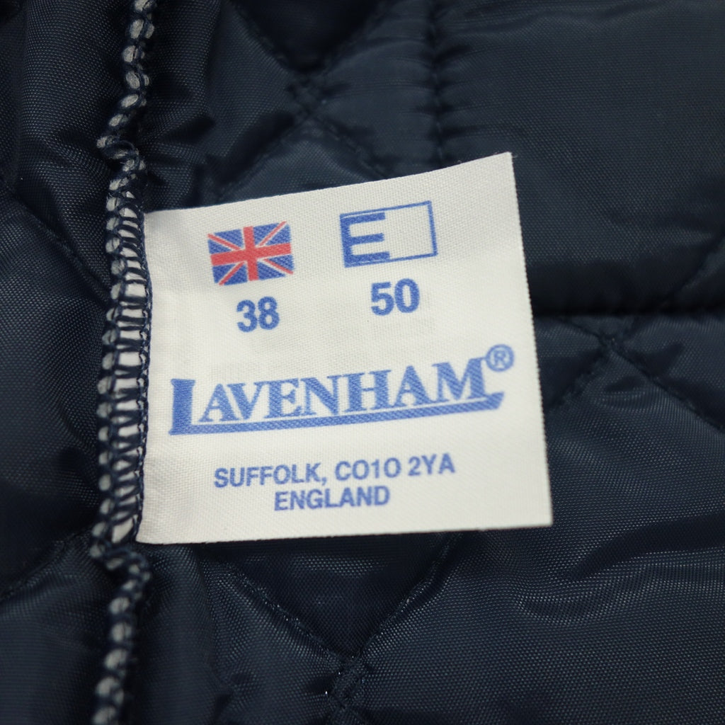 【LAVENHAM】ラベンハム キルティングブルゾン ネイビー サイズ 38