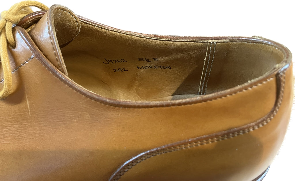 【CROCKETT&JONES】クロケット&ジョーンズ MORETON Uチップ カーフ ライトブラウン サイズ UK5.5E