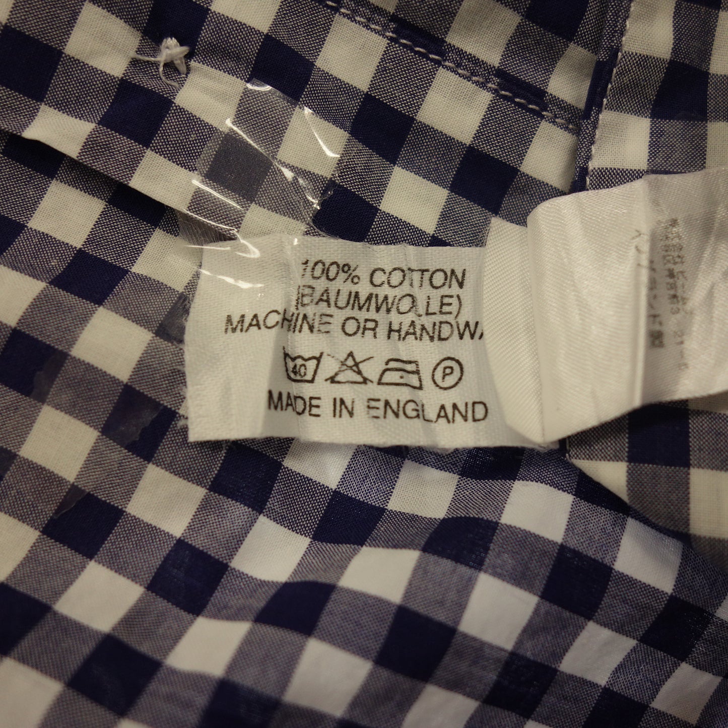 【CLEEVE of LONDON×Vermeerist BEAMS】クリーブオブロンドン バンドカラーシャツ クレリック ギンガムチェック メンズ サイズ39