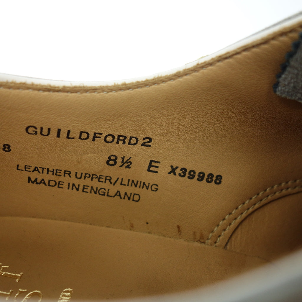 【CROCKETT&JONES】クロケット&ジョーンズ GUILDFORD2 フルブローグ コンビシューズ ネイビー×ホワイト サイズ UK8.5E 359ラスト
