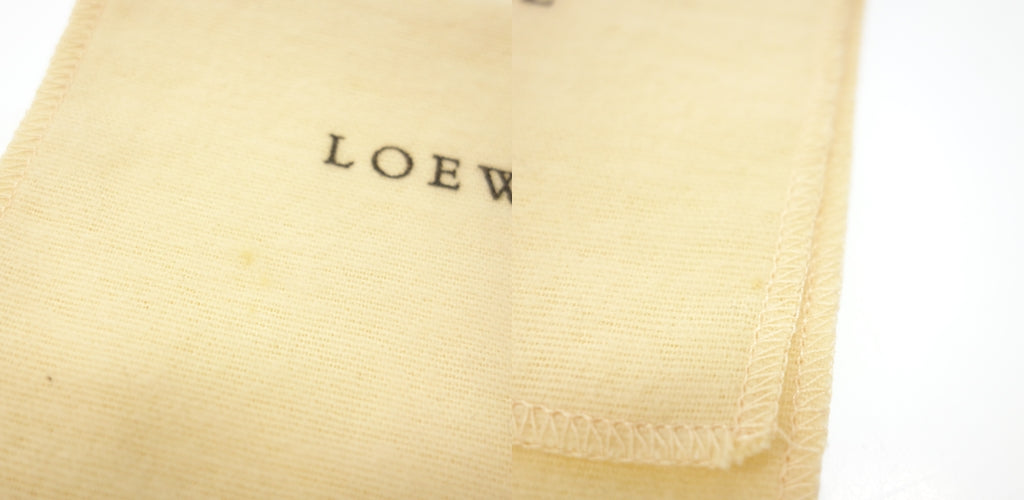 【LOEWE】ロエベ カード&札入れ 二つ折りアナグラムレザーケース ブラック