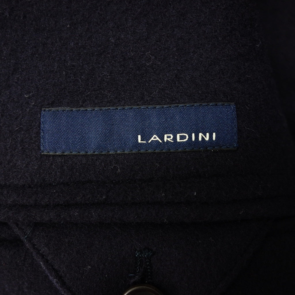 【LARDINI】ラルディーニ ウールフランネルチェスターコート ネイビー サイズ 44