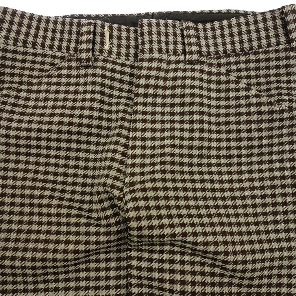 【Lee】リー 1980's STAPREST SLACKS ハウンドトゥース USA製 ブラウン