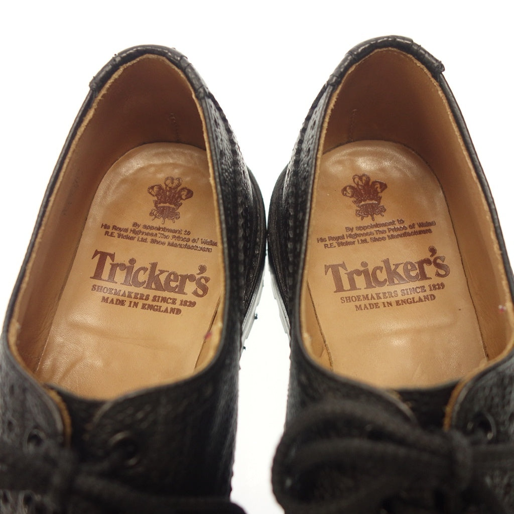 【Tricker’s】トリッカーズ イルクリー 3087 フルブローグ グレインレザー ブラック UK7 ILKLEY
