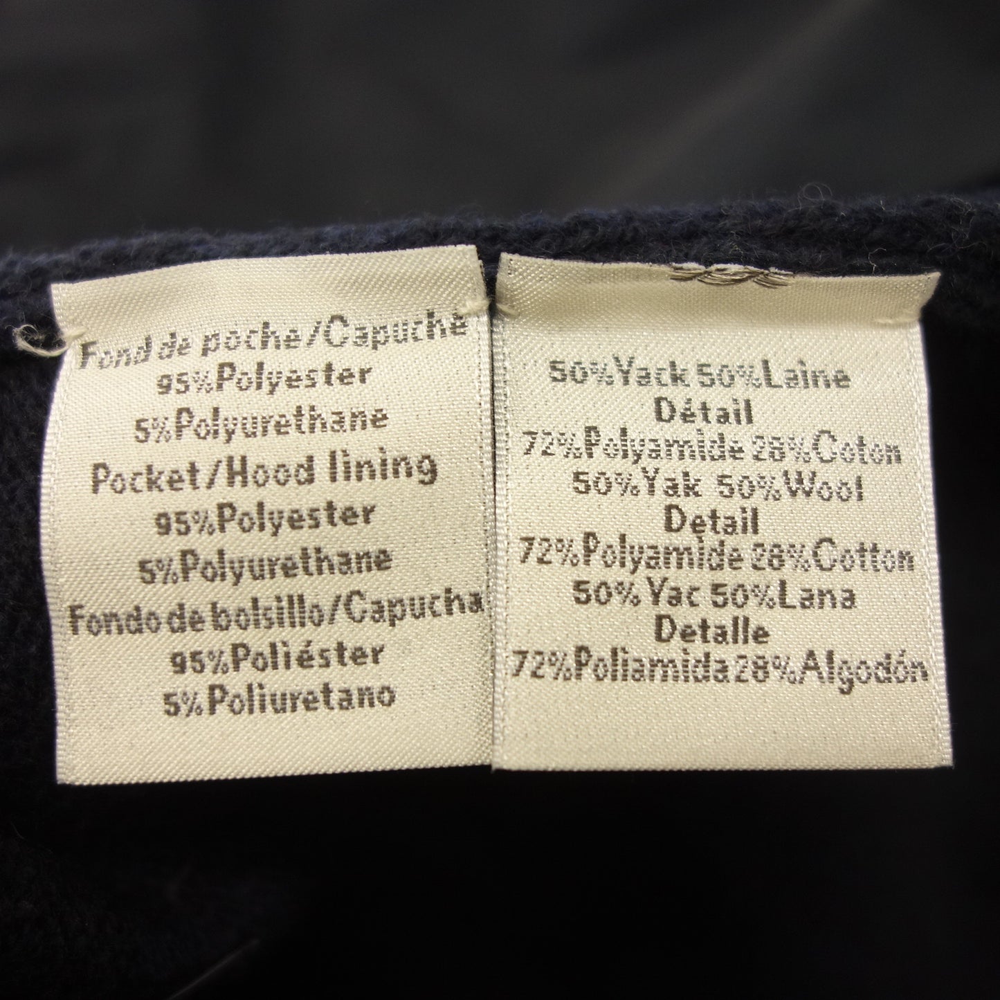 【HERMES】エルメス ヤク混 バイカラー ドライバーズニット イタリア製 ブラック サイズ XL