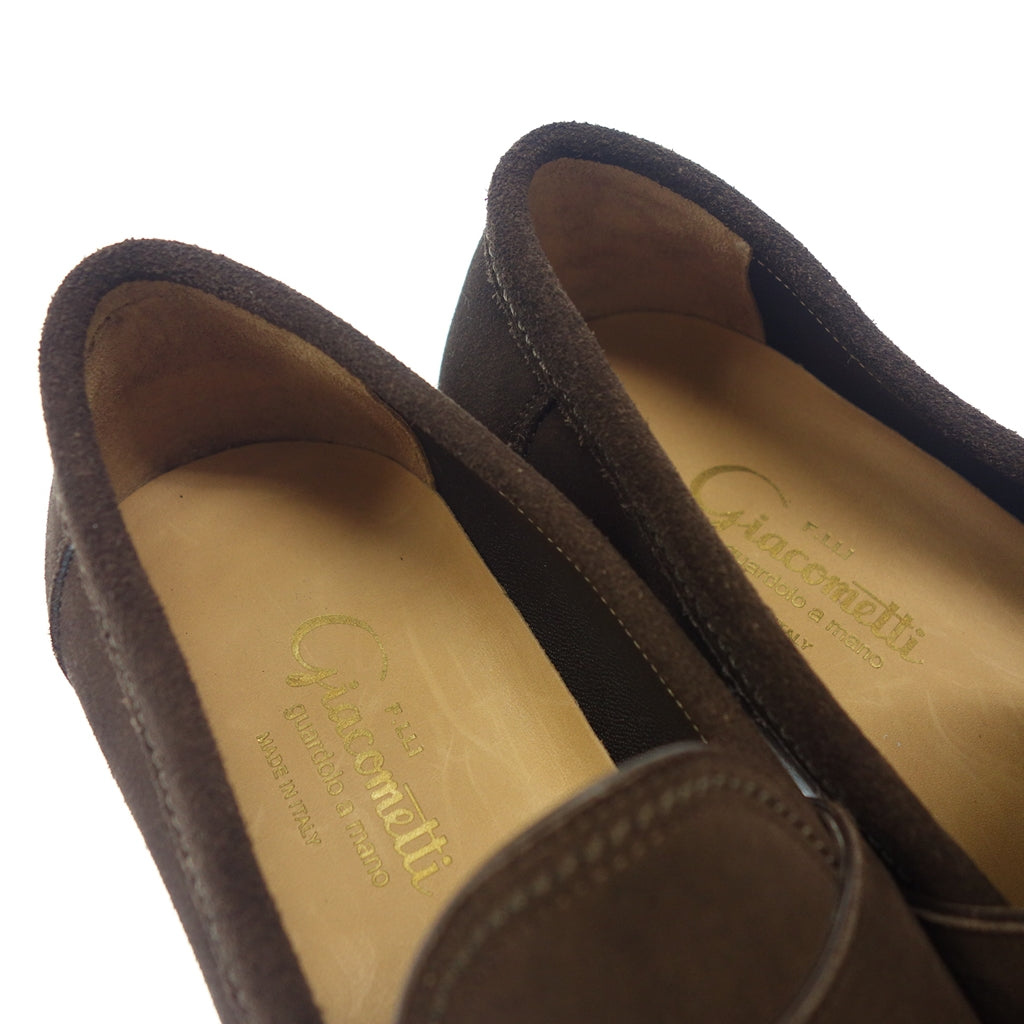 【F.lli Giocometti】フラテッリジャコメッティ FG254 LUIGINO スエード コインローファー 42