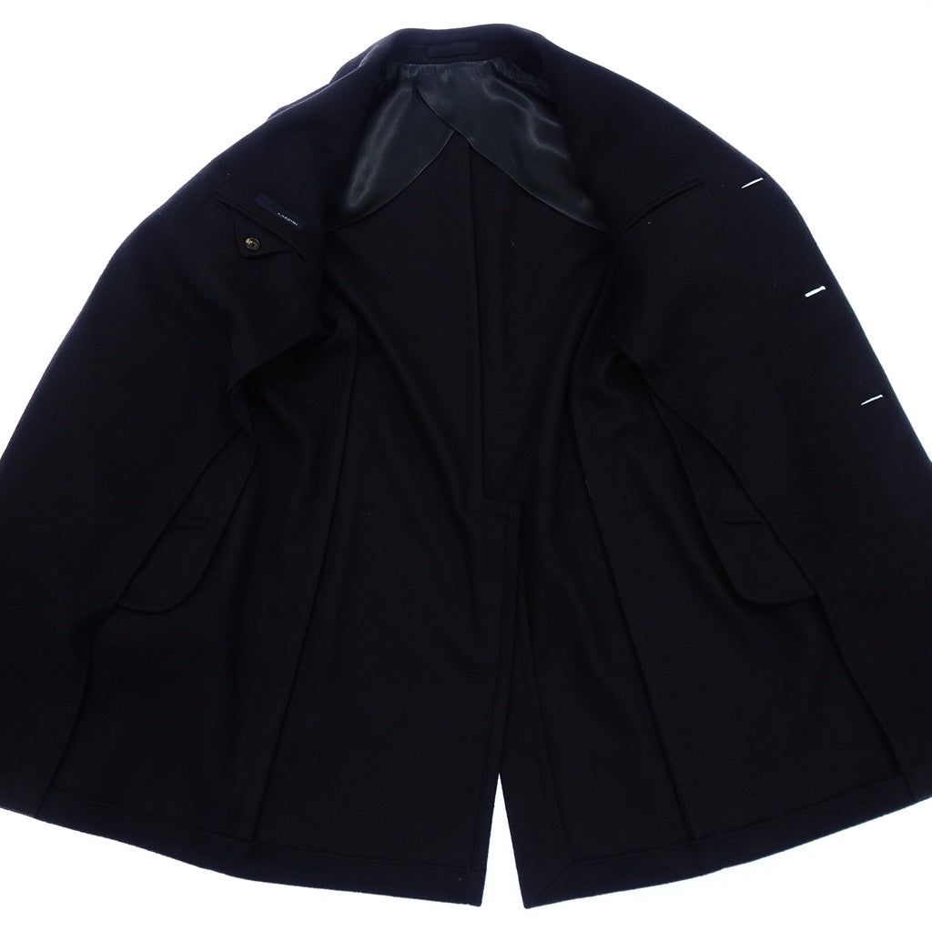 【LARDINI】ラルディーニ ウールフランネルチェスターコート ネイビー サイズ 44