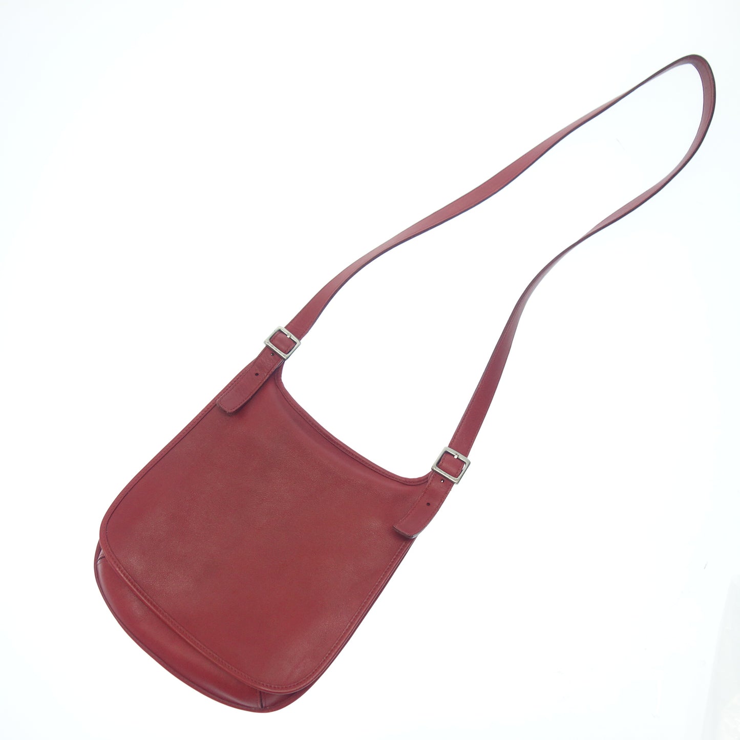 【COACH】オールド コーチ レザーショルダーバッグ USA製 レッド