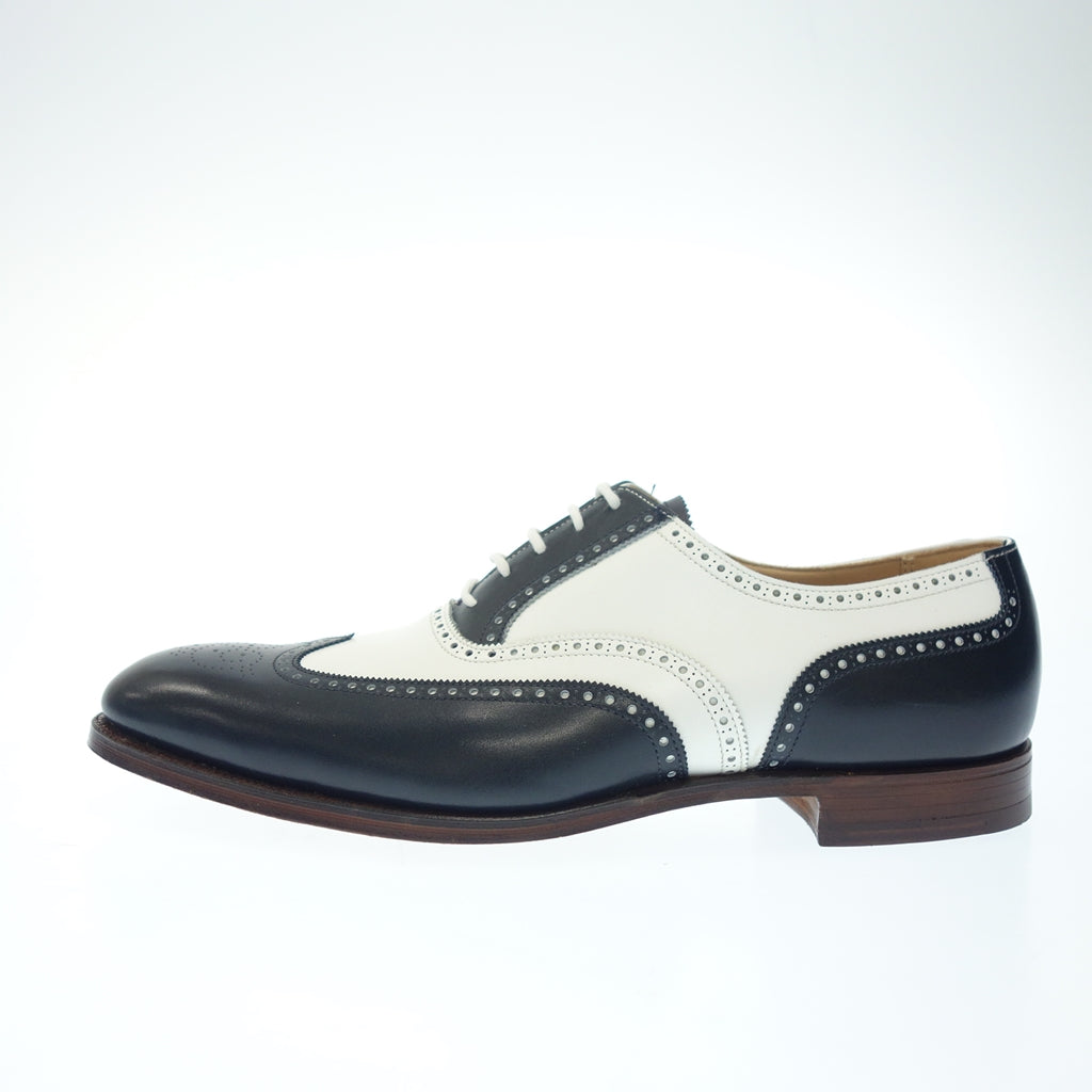 【CROCKETT&JONES】クロケット&ジョーンズ GUILDFORD2 フルブローグ コンビシューズ ネイビー×ホワイト サイズ UK8.5E 359ラスト
