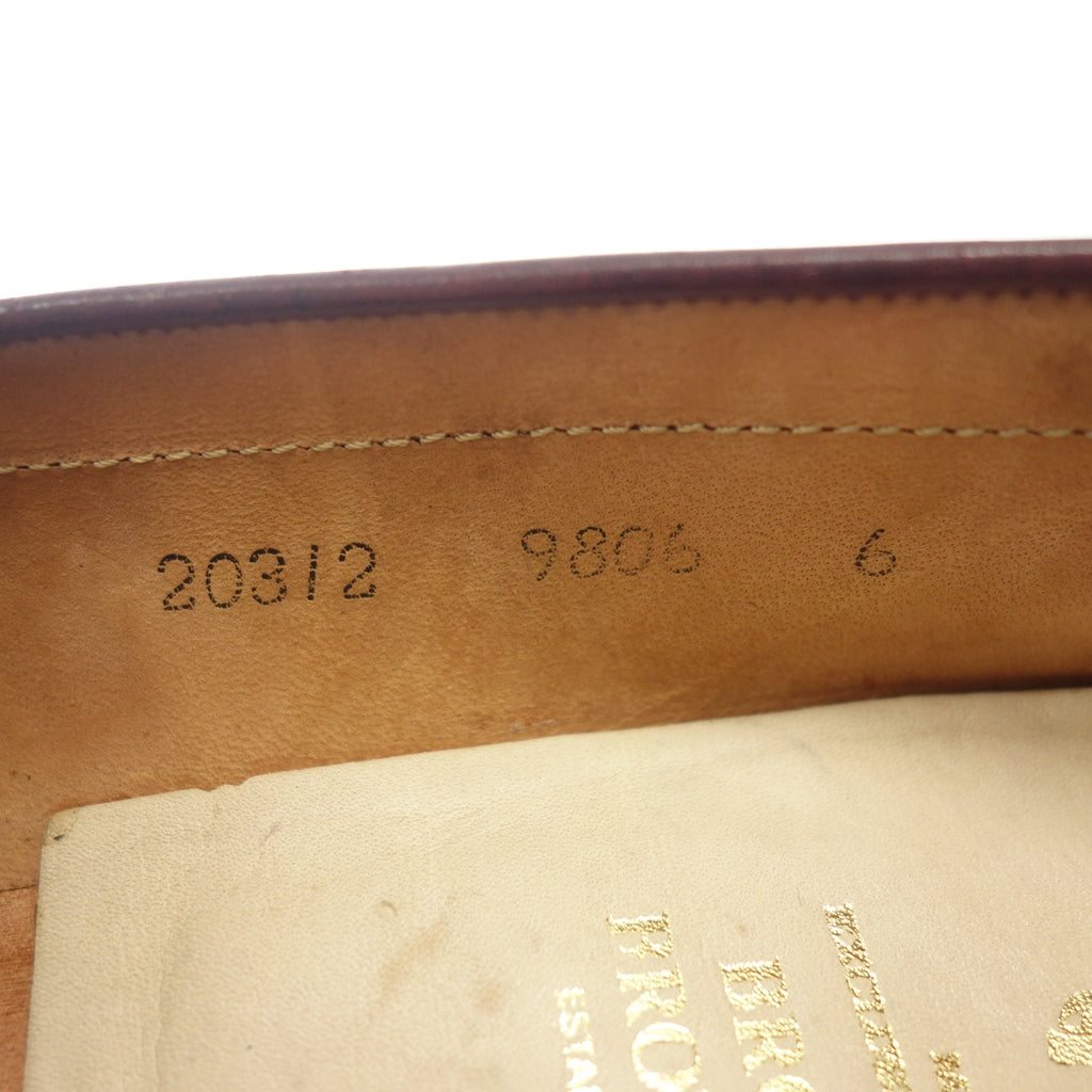 【BROOKS BROTHERS】ブルックスブラザーズ リーガル製 20312 アンライニング コインローファー コードバン バーガンディ サイズ US7相当 ラスト