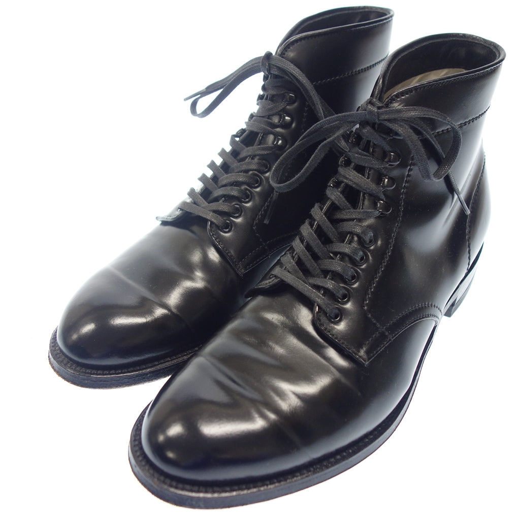 ALDEN CAP TOE BOOTS BLACK モディファイドラスト靴箱保存袋 - ブーツ