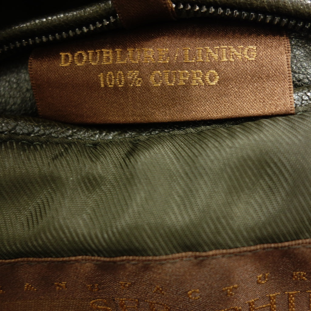 【SERAPHIN】セラファン ディアスキンブルゾン ”希少モデル” フライトジャケット オリーブ サイズ 48 DEER SKIN BLOUSON