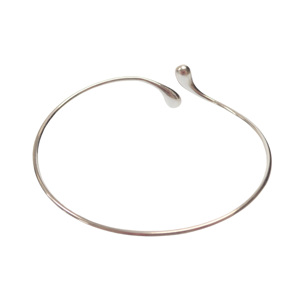 【TIFFANY & Co.】ティファニー ティアドロップシルバーバングル SV925