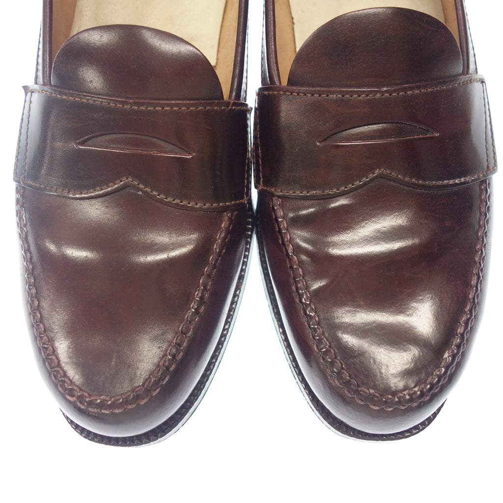 【BROOKS BROTHERS】ブルックスブラザーズ リーガル製 20312 アンライニング コインローファー コードバン バーガンディ サイズ US7相当 ラスト