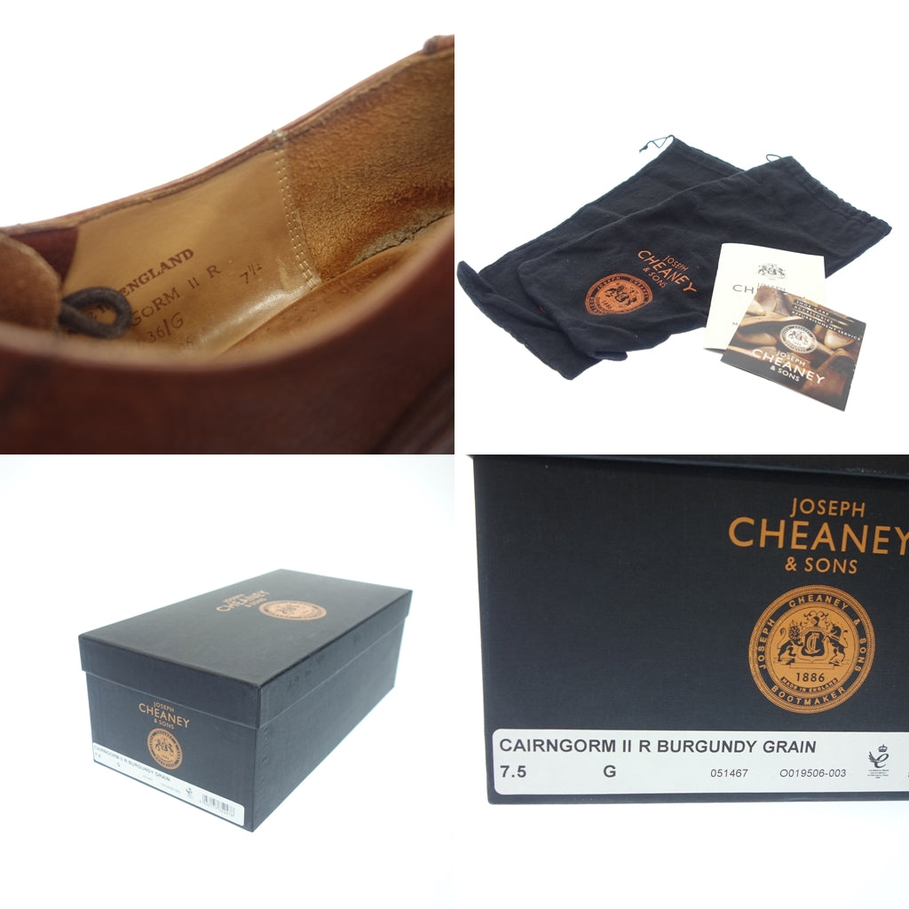 【JOSEPH CHEANEY】ジョセフチーニー CAIRNGORM Ⅱ ダービーシューズ グレインレザー ブラウン サイズ UK7.5G