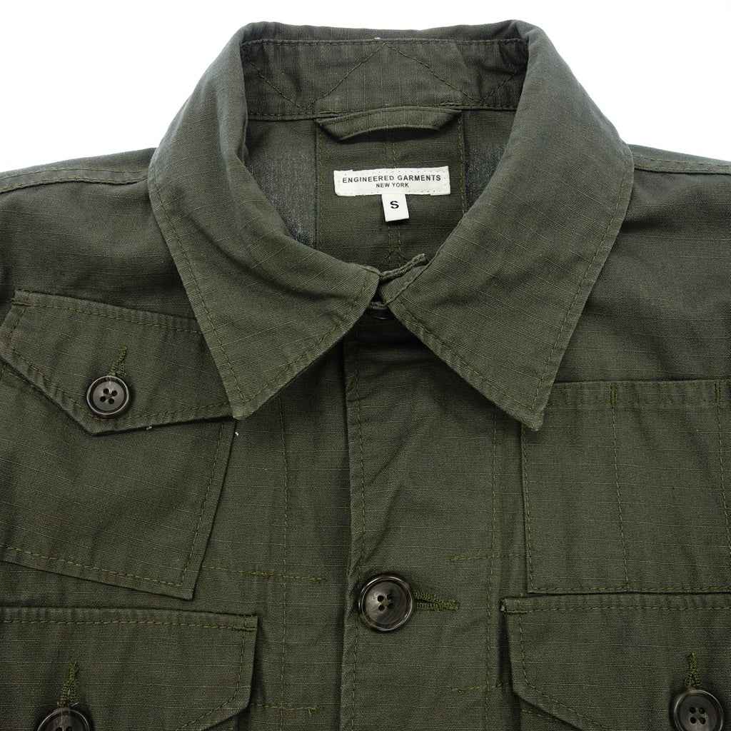 【ENGINEERED GARMENTS 】エンジニアドガーメンツ 15SS サファリジャケット explorer jacket RIPSTOP オリーブ サイズS