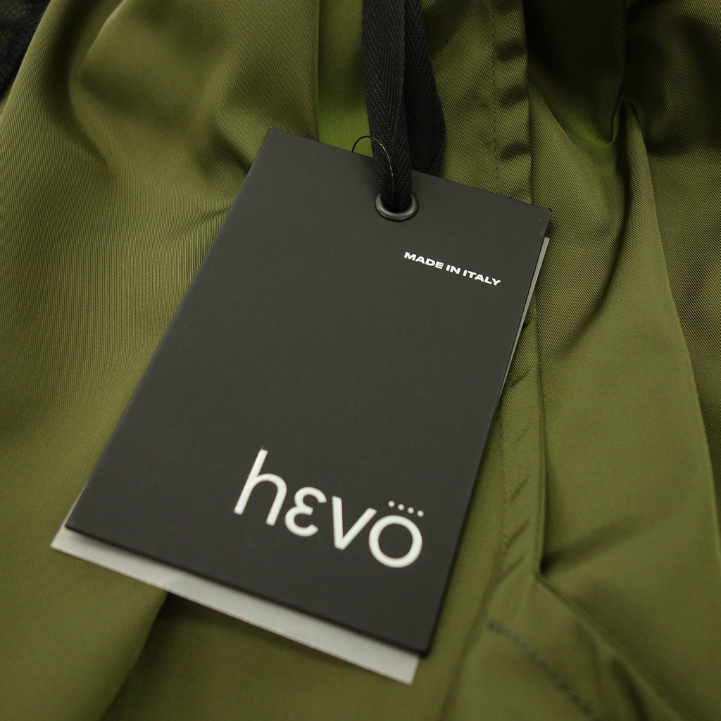 【Hevo】イーヴォ ブリンディジ ベルテッドナイロンコート オリーブ サイズ46 BRINDISI