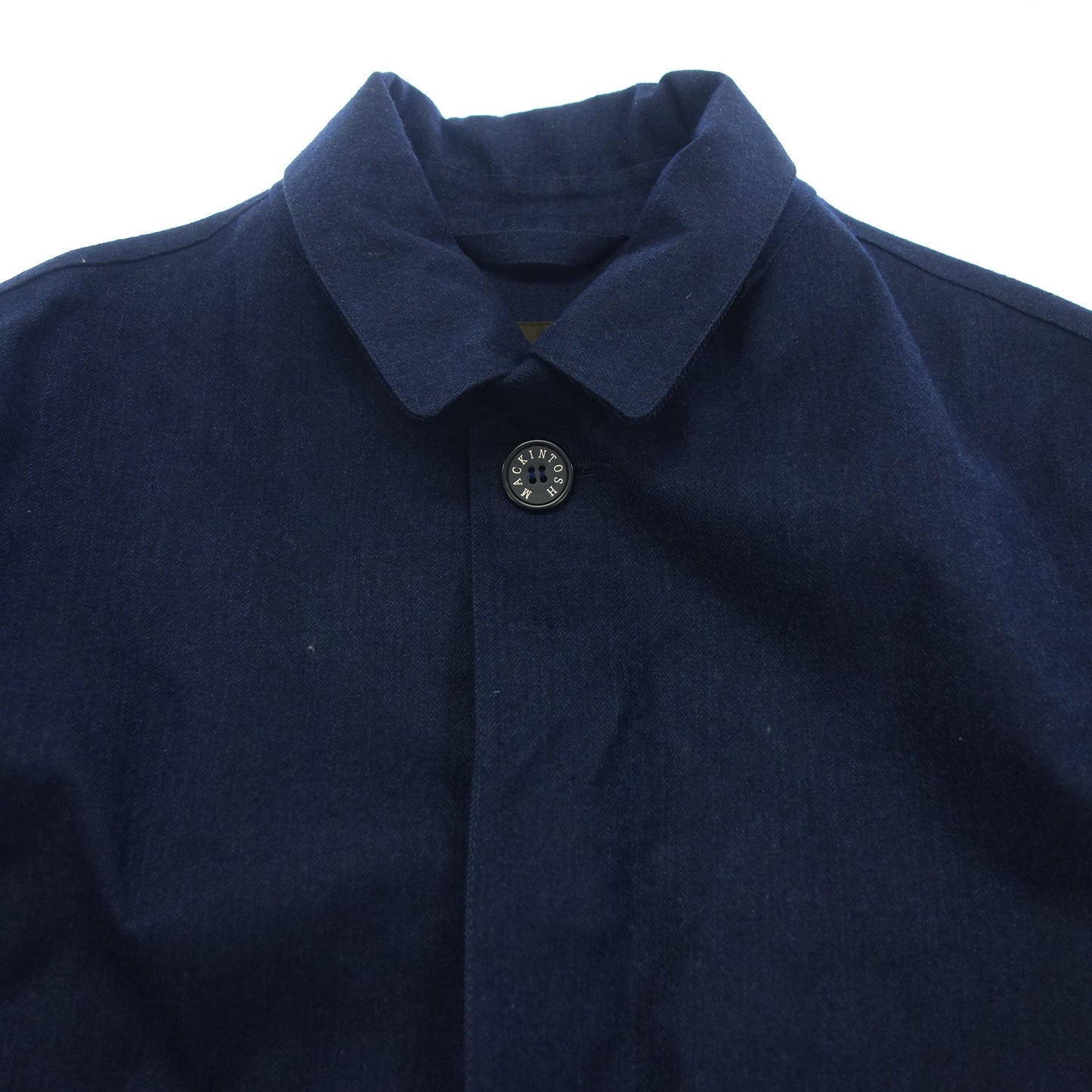 【MACKINTOSH】マッキントッシュ DUNKELD バルカラーコート ゴム引き ロロピアーナ ネイビー サイズ 36