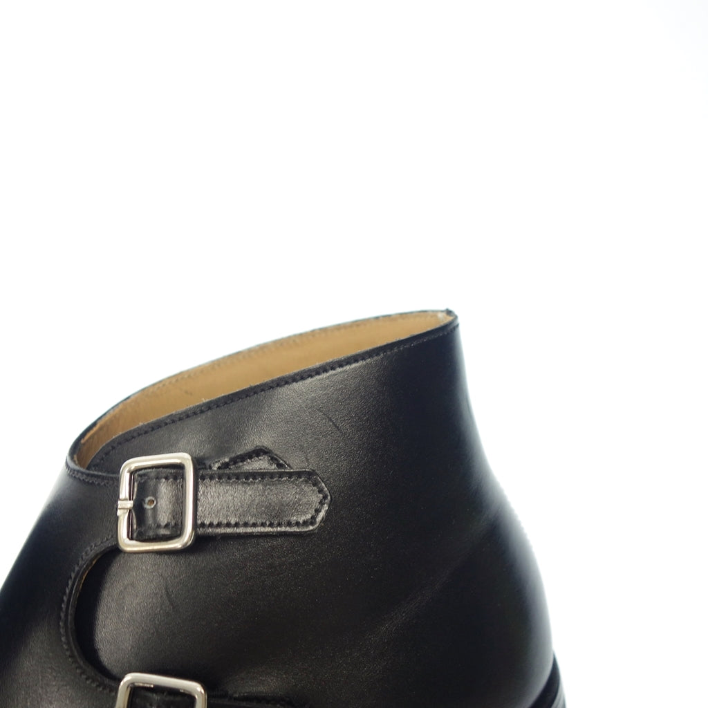 【Crockett&Jones】クロケット&ジョーンズ CAMBERLE ダブルモンクストラップブーツ カーフ サイズ UK5.5E 348ラスト