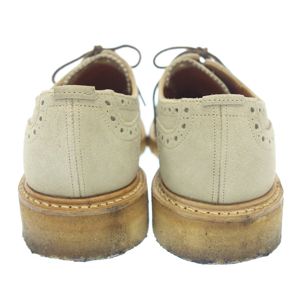【Tricker’s】トリッカーズ SHIPS別注 M5633 スエード ウイングチップ ベージュ サイズ UK8