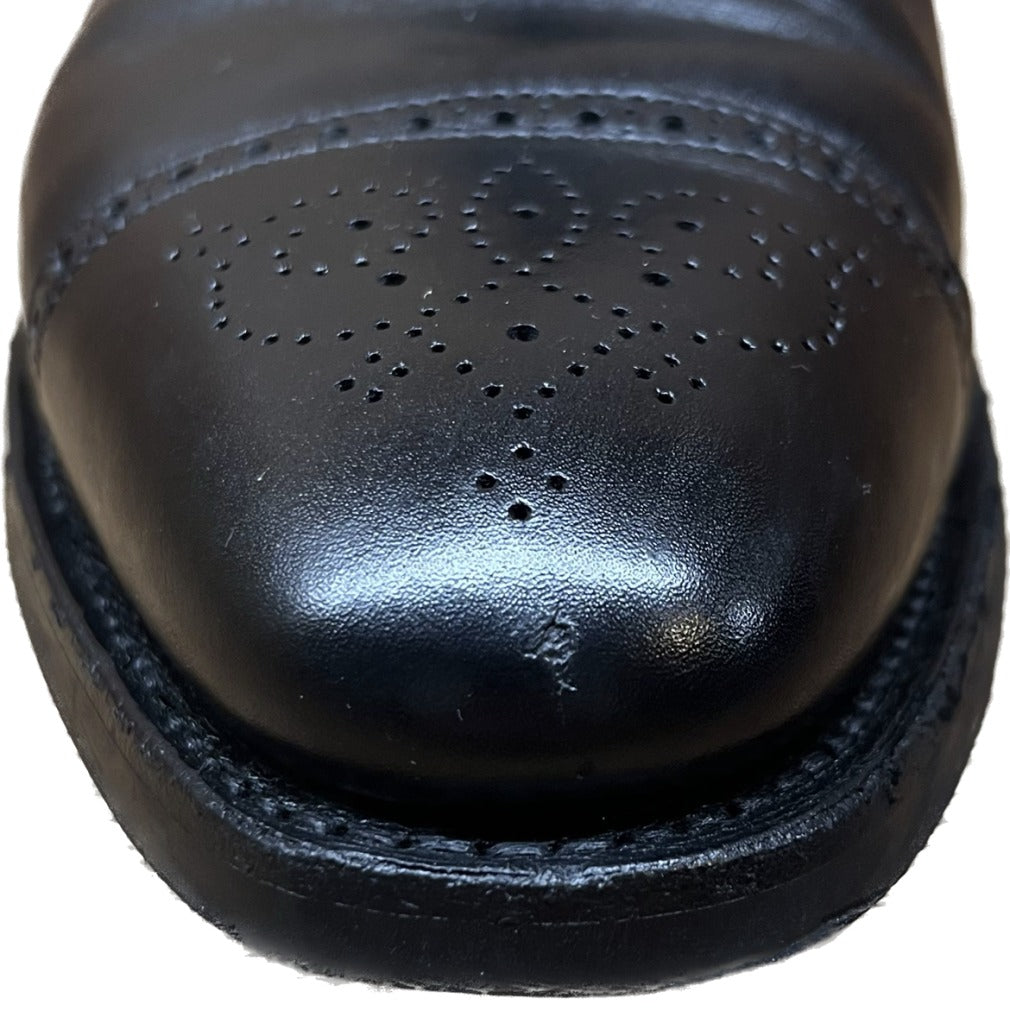 【CROCKETT&JONES】クロケット&ジョーンズ MALTON セミブローグ カーフ ブラック サイズ UK8.5E