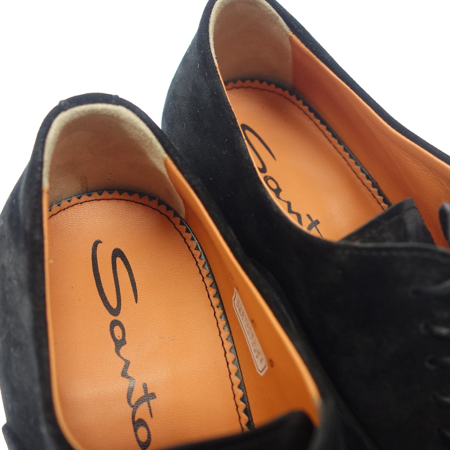 【Santoni】サントーニ 6365 ストレートチップ スエード ブラック サイズ 5 ラスト