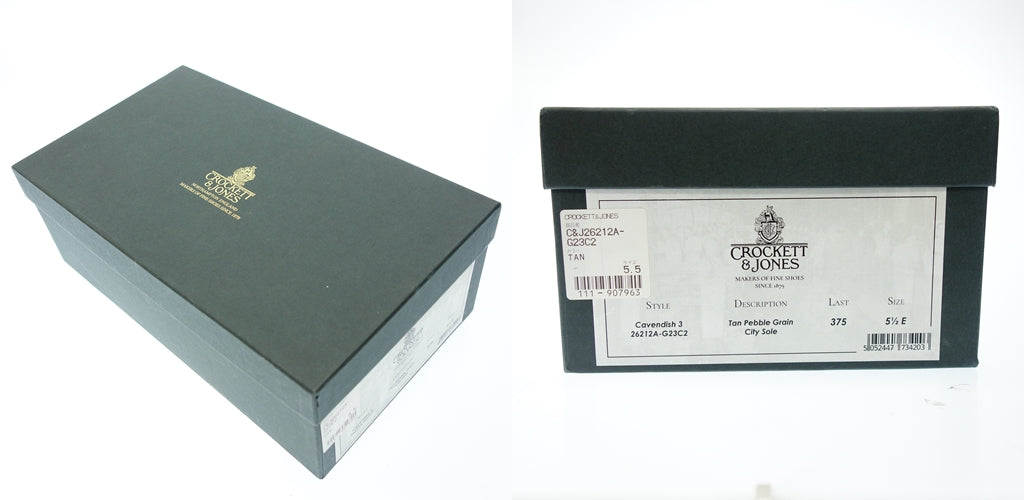 【CROCKETT&JONES】クロケット&ジョーンズ CAVENDISH3 タッセルローファー グレインレザー ブラウン サイズ UK5.5E 375ラスト