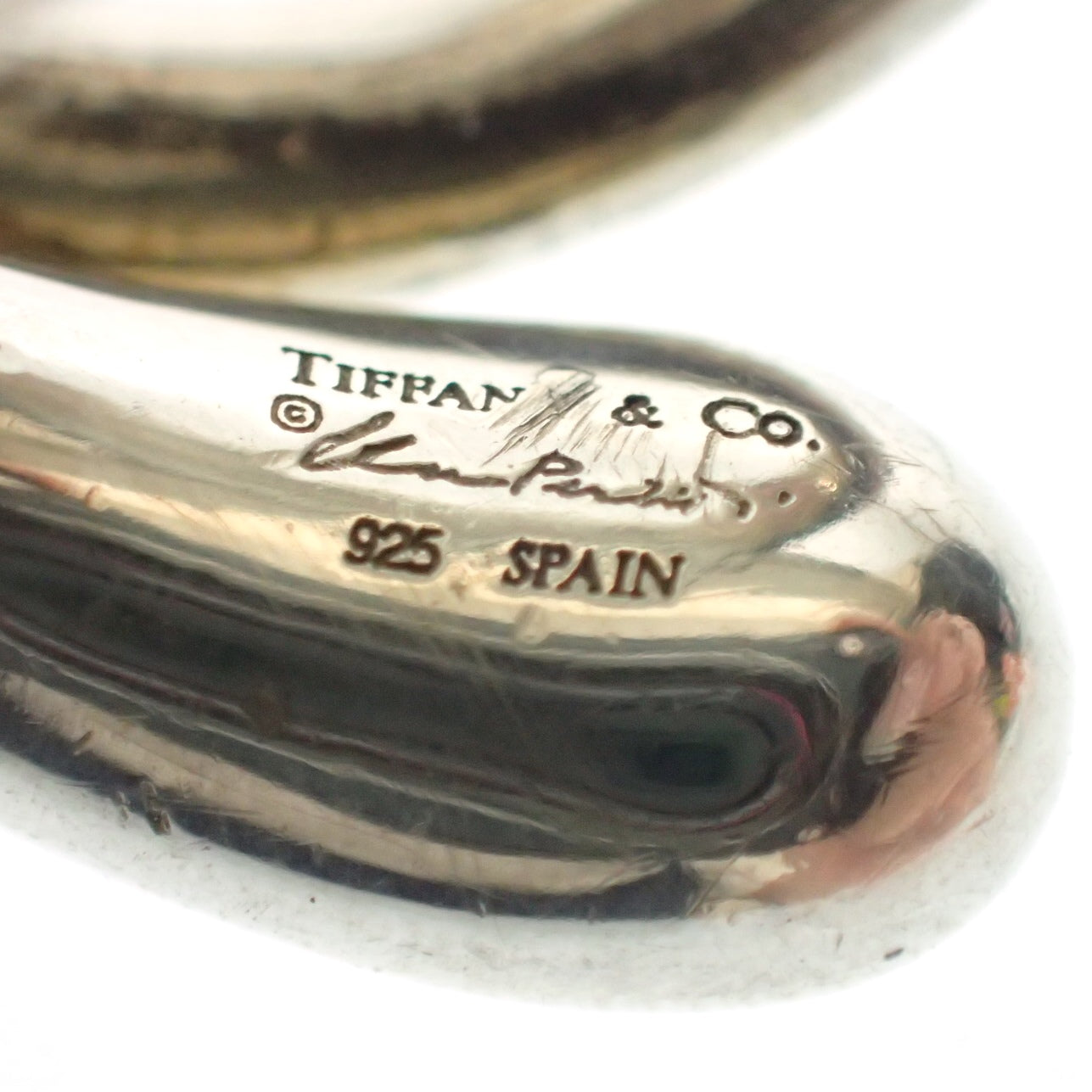 【Tiffany&Co.】ティファニー ティアドロップ リング シルバー SV925 サイズ 約10号