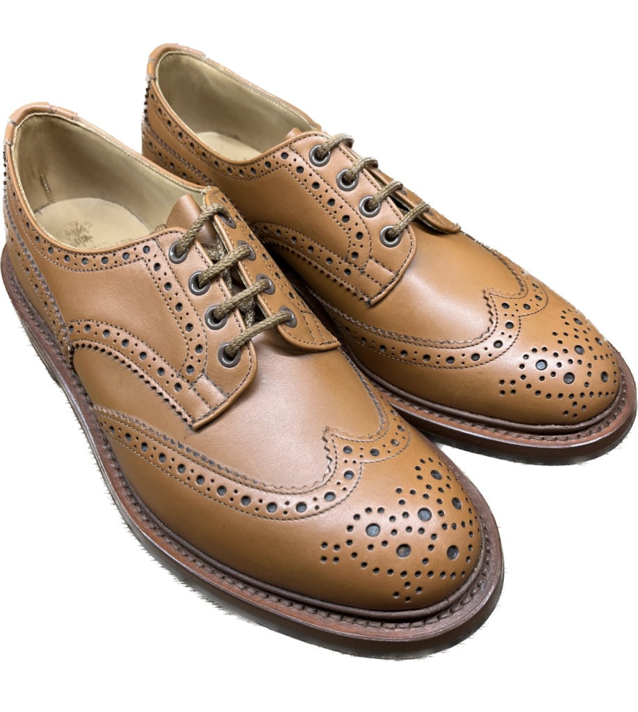 [Tricker's] Tricker's M5633 BOURTON Wingtip Calf Marron Size UK9 Last